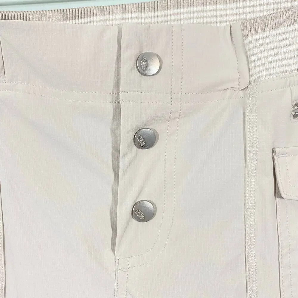 Free People Movement Muted Beige Cascade Hike Flare Pants Size L